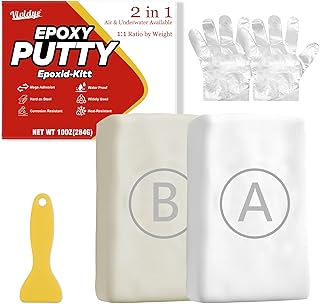 Réparer une fuite d'eau : solutions rapides et efficaces Mastic Époxy Blanc, 280g Pâte à Réparer Rapide pou