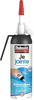 Rubson | Mastic Je Jointe transparent (MSP de 100 ml) – Mastic étanche anti-moisissures prêt à l