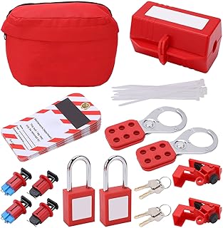 Kit de Verrouillage Électrique Professionnel, Kit De Verrouillage, Cadenas De Verrouillage De Sécurité, Kit De Verrouillage De Disjoncteur électrique, Pour Disjoncteurs et Énergie Industrielle