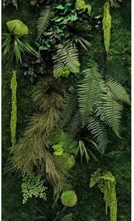 Mur Végétal stabilisé Intérieur JUNGLE Personnalisable - Kit DIY Facile avec Plantes Stabilisées Naturelles Sans Entretien - Décoration Murale Durable et Unique pour Salon, Bureau - Fabriqué en France