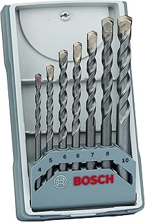 Bosch Professional 7 pièces CYL-3 Jeu de forets à béton Set (pour béton, Ø 4/5/6/6/7/8/10 mm, accessoires perceuse à percussion)