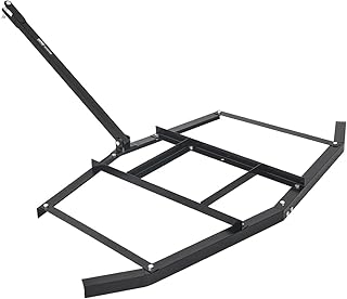 VEVOR Herse Traînée 1670 mm Râteau Niveleur Remorquable d