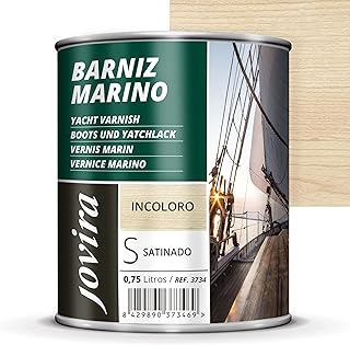 JOVIRA PINTURAS Vernis Marin Vernis bois extérieur-intérieur incolore, haute résistance dans les environnements marins (750 Millilitres, Satiné)